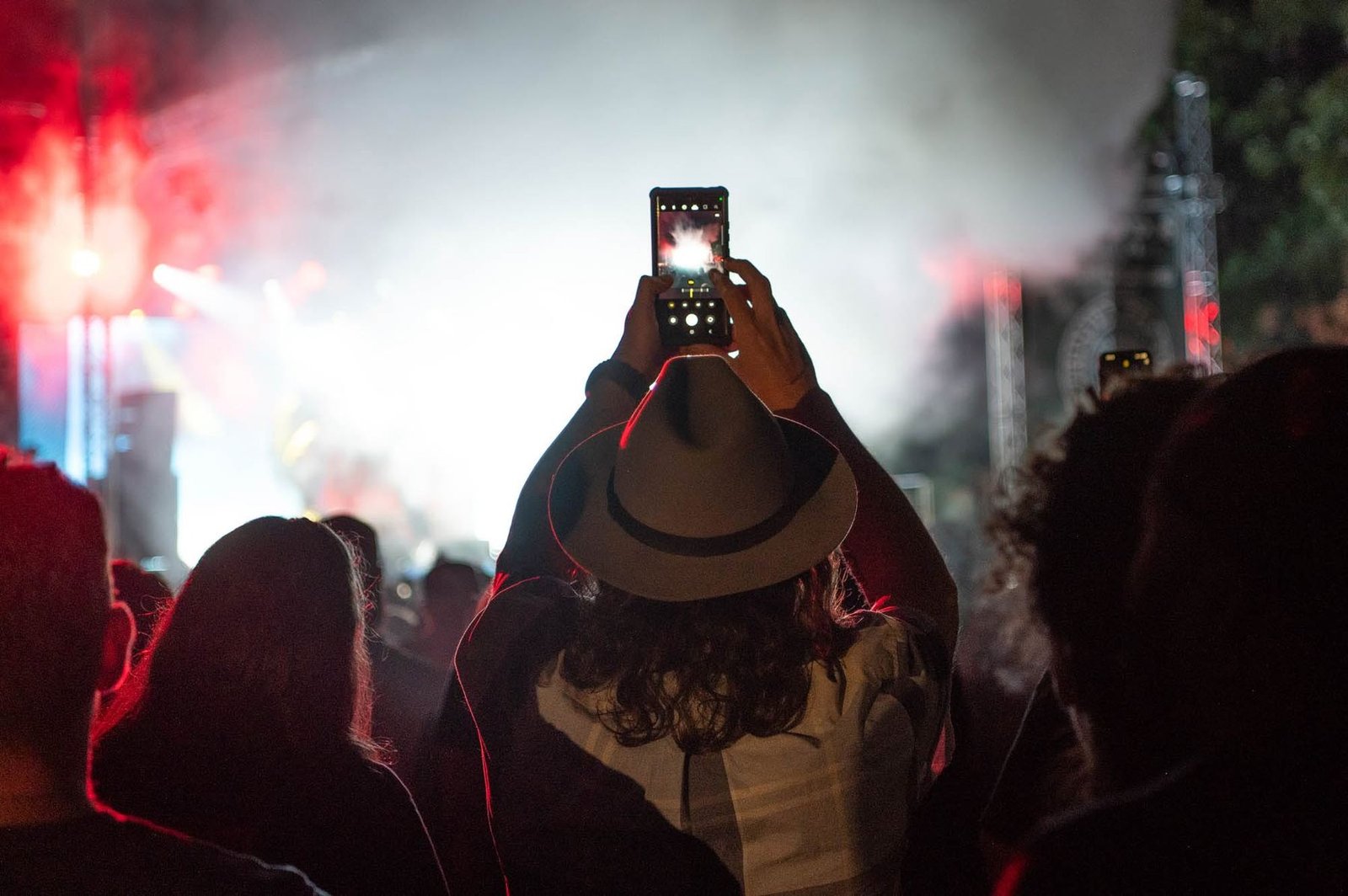 Crowd at a live show on the Silverados outdoor stage